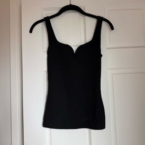 H&M Black Sweetheart Neckline Tank Top XS